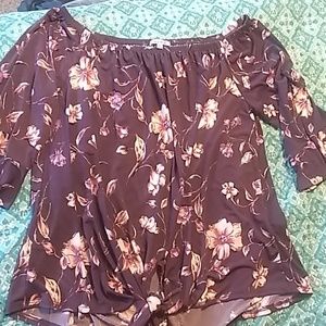 Women shirt 1x white birch